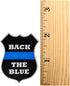 Police Support Back The Blue Badge Stickers - Blue Lives Matter Support Stickers, 1 Roll of 250