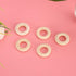 Generic 100Pcs Set, 25mm Wooden Rings Wooden Ring for Hanging Decorations Pendant Teethers