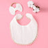 Baby Bib Bow Headband Newborn Bandana Drooling Teething Muslin Saliva Towel Adjustable Cotton Gauze Lace Bib Unisex