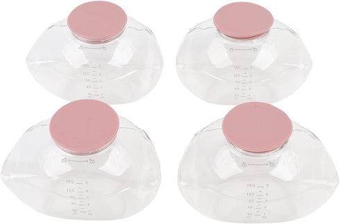 Decumeby M9 Replacement Milk Collection Cup 4 Pcs Odorless Food Grade Wearable Breastpump