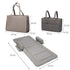 CFUN 3 1 in Universal Infant Travel Tote Bag Folding Sleeping Pad Diaper Shoulder Handbag for Baby Care (Lattice)