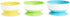 Munchkin Stay Put Suction Bowls for Babies and Toddlers, 3 Pack - Blue/Green/Yellow