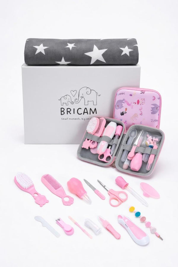 BRICAM Baby Grooming KIT- Nail Care (Pink)