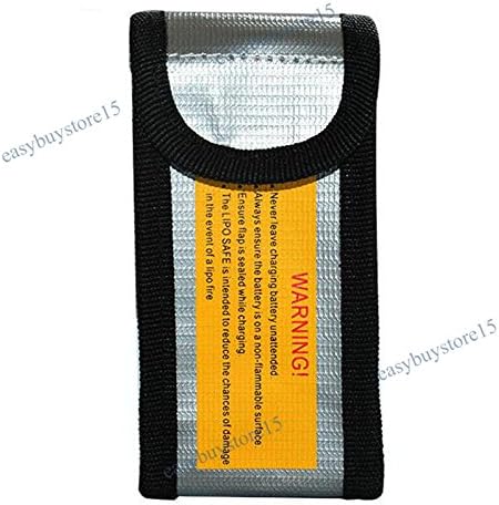 4pcs Lipo Battery Fireproof Explosion Proof Bag Storage Guard Safe Pouch, 125mm