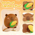 10 inch) BRICHOEE Capybara Plush Toy, Cute Capybara Stuffed Animal Holding Corn, Soft Capybara Plushie Gifts for Girls