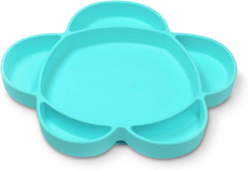 grabease Silicone Suction Plate for Baby & Toddler Self-Feeding, 6-Section Dish, BPA and Phthalates-Free