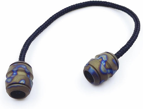 LXQQFUN EDC Titanium Alloy Fidget Beads, Parachute Cord Lanyard Beads Skill Toys, Worry Fidget Beads Leisure Toys