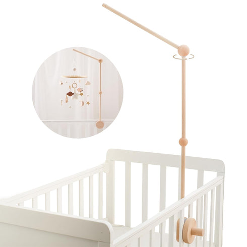 let's make Baby Crib Mobile Arm - 36 Inch Wooden Mobile Arm