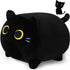 16'' Black Cat Plush Pillows, Cute Plush Cat Stuffed Animals, Birthday Gift for Kids Girls