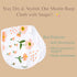 Set 4-Piece Muslin Swaddle Blanket for Baby Newborn Essentials with Swaddle, Burp Cloth & Bibs, Soft Breathable