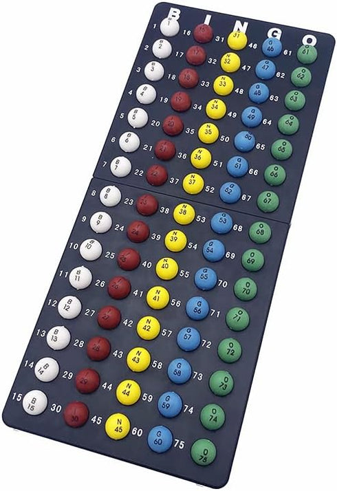 Plastic Bingo Balls, 3/5 inch Multicolored | 75 Count, Perfect for Bingo Nights, Raffles, and Lost Ball Replacements