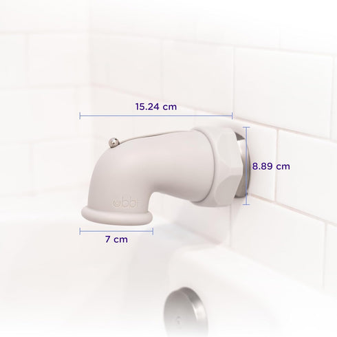 Ubbi Baby Bathtub Spout Guard Cover, Faucet Safety Cover for Toddler, Gray