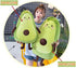 27 Inch Large Green Simulation Avocado Plush Toy Doll, Holiday Warm Gift Plush Toy Pillows (Seated-35Inch)