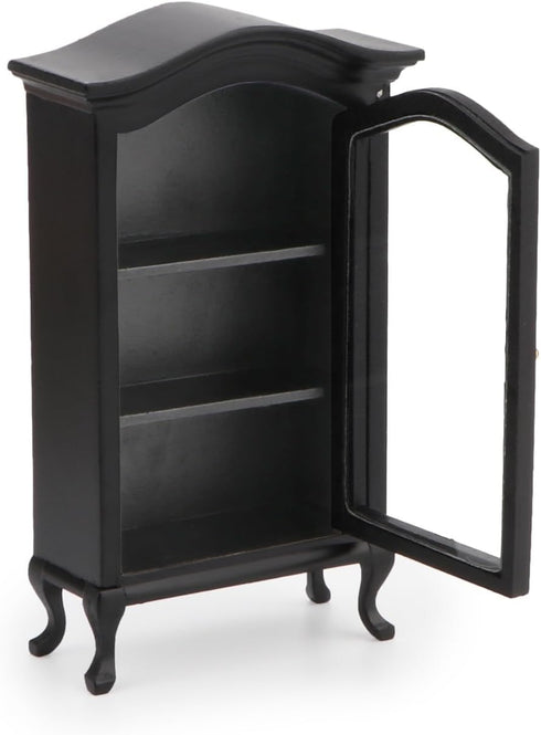 1:12 Dollhouse Furniture Display Shelf Scale Miniature Bookshelf Cabinet Decoration Classic Wooden Mini Storage
