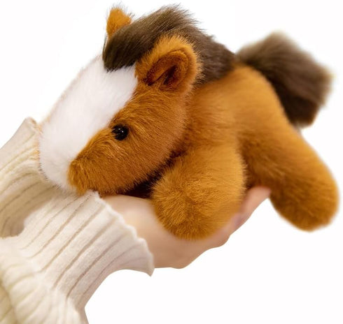PEACH CAT Horse Stuffed Animal 7.8" Cute Plushies Small Plush Toys Gifts