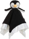 Soft Security Blanket Apricot Lamb Stuffed Animals, Luxury Snuggler Plush Black Penguin, 14 Inches