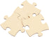 Bright Creations - 50 Blank Wooden Puzzle Pieces for Crafts, DIY Art Projects, Unfinished Jigsaw Wood