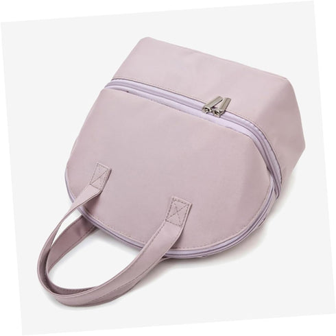 FRCOLOR Portable Insulated Breast Milk Storage Bag for Mothers, Purple Polyester Care Tote with Thermal Fresh-keeping