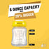 6pc Set 6.oz 180ml Breastmilk Bottles with Leak Proof Lids by Max Strength Pro, Reusable Wide Neck Bottles Best