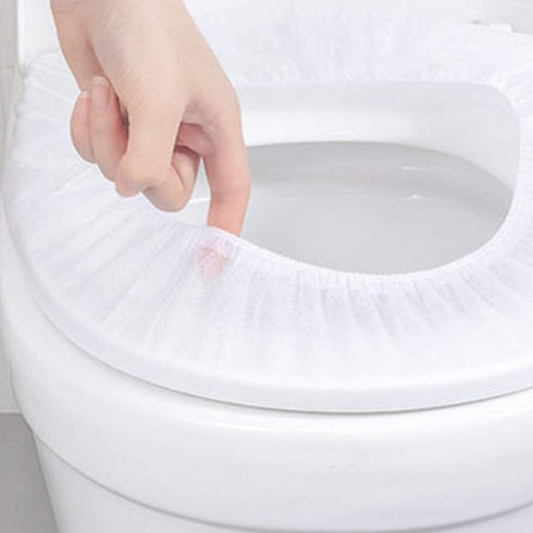 Tomaibaby 50pcs Dispossable Toilet Seat Covers, Portable Non-Slip Potty Seat Covers for Kids or Adults Travel