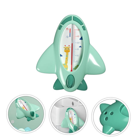 SUPVOX Cartoon Water Temperature Tester - Green Bath Thermometer for Safe Toddler Bathing