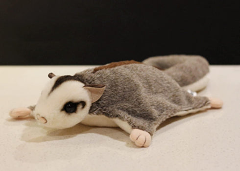ZHONGXIN MADE Sugar Glider Plush, 8.5 inch Realistic Stuffed Animal Toy, Furry Gifts for Kids