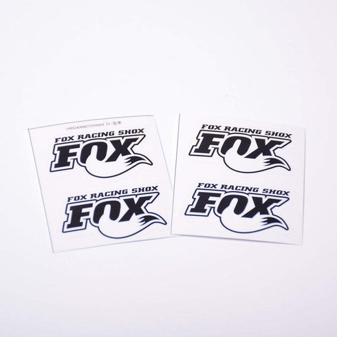 4PCS PVC FOX Shock Absorber Decal for 1/7 Traxxas Unlimited Desert Racer UDR (White)