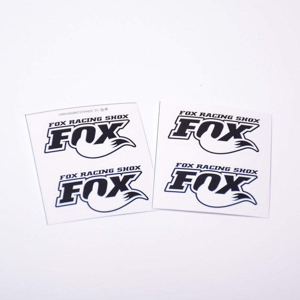 4PCS PVC FOX Shock Absorber Decal for 1/7 Traxxas Unlimited Desert Racer UDR (White)