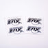 4PCS PVC FOX Shock Absorber Decal for 1/7 Traxxas Unlimited Desert Racer UDR (White)