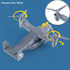1:400 Pullback Diecast Metal Military Transport Helicopter Plane - Scale Alloy Model Twin-Engine Rotor Aircraft Toy