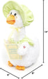 Cuddle Barn Mother Goose - Animated Talking Musical Plush Toy, 14" Soft Stuffed Animal Reading Nursery Rhymes