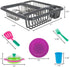 Hey! Play! Kids 27 Piece Play Dish Set with Dish Drainer for Pretend Food