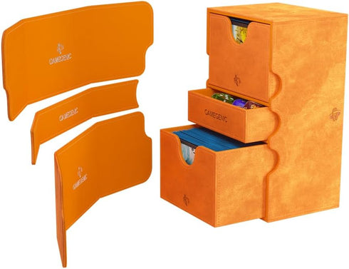 Gamegenic Stronghold 200+ XL Convertible Deck Box | Double-Sleeved Card Storage | Holds up to 200 Cards