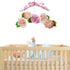 MOVEBO - Handmade Hot-Air Balloon Crib Mobile for Baby (Pink Flower)