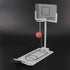 Mini Basketball Game, Aluminium Alloy Miniature Foldable Basketball Hoop Toy for Adults and Children