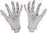 Halloween Skeleton Hands - 1 Pair Realistic Plastic Zombie Hands for Scary Halloween Props and Decorations