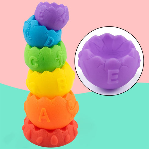 Baby Sensory Toy for Toddlers 1-3, Stacking & Building Blocks Montessori Toys for Gifts 1 2 3 Years Old