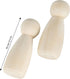 JAPCHET 50 Pack 3-1/2 Inch Large Unfinished Wooden Peg Dolls for DIY Art Craft Projects