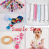 21 Enamel Metal Round Pacifier Clips - Baby Clips for DIY Craft Supplies, Dummy Soother, Bib Toy Holder