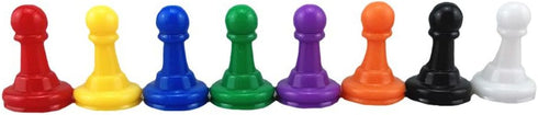 Honbay 80pcs Multi-Color Plastic Pawns Pieces for Board Games, Tabletop Markers Component