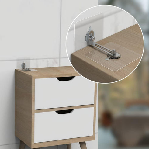 Kit,10 No-Drill Anti-Tip Furniture Anchors, Heavy Duty Adhesive Straps for Dresser, Bookshelf & TV Stand, Baby Proof