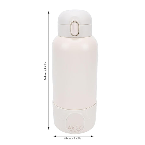 Hamwesh 500ml Portable Milk Warmer, Cordless Rechargeable Battery Operated Bottle Warmer with Accurate Temperature