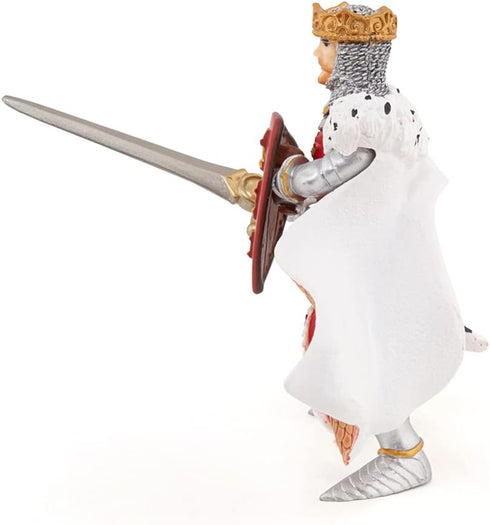 Papo 39950 - Hand-Painted Medieval Fantasy Red King Arthur Figurine - Collectible for Boys and Girls 3 Years Old