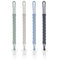 Draklary Stylish Silicone Pacifier Clips, 4-Pack Pacifier Holder with Flexible Woven Rope Design,