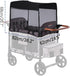 W4 W4 SeedFuture Mosquito Net Cover for Stroller Wagon, Mosquito Net Compatible with WONDERFOLD Black