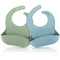 ME.FAN Silicone Baby Bibs for Babies & Toddlers | Adjustable Silicone Bibs, 2 Set