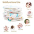 6Pack 20''x10'' 100% 6 norinori Baby Burp Cloths Muslin Washcloths - Muslin Burp Cloths Hanky Large Extra Soft
