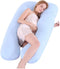 U-Shaped Pillow Case for Pregnant Women Maternity Pillow Cover Odorless (Sky-)