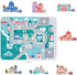 Wooden Building Blocks Set - City Construction Stacker Educational Toys for Toddler Gifts, 3+ Year Old