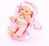 6 Set 5 Inch 3-6 PowerTRC of Mini Baby Girl Toy Dolls Collection with High Chair, Cradle, Walker, Swing, Bathtub